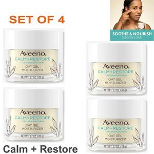 Aveeno Calm & Restore for Sensitive Skin Oat Gel Moisturizer - 1.7oz (pack of 4)